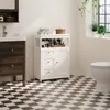 Mobile da bagno bianco con cassetti, da appoggio, per bagno Anteprima dell’immagine prodotto 5