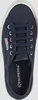 A top-down view of a navy blue Superga sneaker. Produktbild-Vorschau