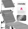 tectake® Hliníkové lehátko Lorella s polstrováním, Náhled obrázku produktu 6