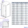 EMKE kabina prysznicowa 75x90x185cm wejście narożne kabina Podgląd zdjęcia produktu 7