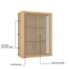 VR-Wohnideen sklenená skrinka v bukovej farbe (80x60x25 cm) Náhľad obrázku produktu 9