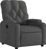 A dark gray fabric recliner chair is shown against a white background. Náhled obrázku produktu