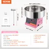 VEVOR Elektrický výrobník cukrové vaty, 1 kW výrobník Náhled obrázku produktu 7