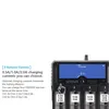 A close-up of a battery charger with text describing its features. Voir les images du produit
