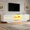 Merax Hochglanz TV-Lowboard mit LED Beleuchtung, TV-Schrank Produktbild-Vorschau 8