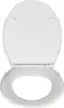 A white toilet seat and lid are shown from a top-down view against a white background. Produktbild-Vorschau