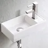 Lavabo rettangolare in Vetroceramica bianca su piano 40x22 Anteprima dell’immagine prodotto 6
