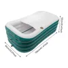An inflatable bathtub with dimensions indicated by measurement lines and text. Náhled obrázku produktu