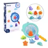 Badespielzeug-Set mit schwimmenden Tierfiguren, Angel- und Produktbild-Vorschau 1