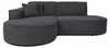 Kaiser Möbel Ecksofa L-form, Cordstoff Velo, Dunkelgrau, Produktbild-Vorschau 2