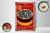 Holzschild Retro 12x18cm burgers best in town Fast food Produktbild-Vorschau 3