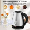 HOMELUX 1,7L Wasserkocher Edelstahl 2200W Retro Produktbild-Vorschau 4