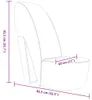 vidaXL Chaise en forme de talon aiguille rouge similicuir Voir les images du produit 7