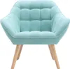 Sofa 2-Sitzer + Sessel - Stoff - Hellgrün - CASERTA Produktbild-Vorschau 6