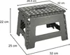 Protišmyková rozkladacia taburetka 22cm tmavošedá Náhľad obrázku produktu 10
