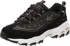 A single black Skechers D'Lites sneaker with gold accents is shown against a white background. Voir les images du produit