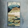 Dekor Leinwand Uhr Wandbilder 30x60 Gemälde Berg Tier Vögel Produktbild-Vorschau 2