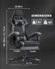 Herní židle s opěrkou nohou - herní židle ergonomická - s Náhled obrázku produktu 5