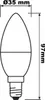 LED Kerzenlampe B35 klar E14/4,3W(40W) 470 lm 2700 K Produktbild-Vorschau 5