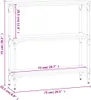 vidaXL Konzolový stolík Sonoma dub 75 x 22,5 x 75 cm Náhľad obrázku produktu 7