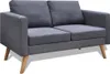 Sofagarnitur 2-Sitzer und 3-Sitzer Stoff Dunkelgrau Produktbild-Vorschau 4