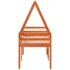 The Living Store Hochbett mit Dach Wachsbraun 90x190 cm Produktbild-Vorschau 6