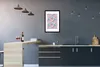 MuchoWow® Gerahmtes Poster Sommer - Rosa - Blau 40x60 cm - Produktbild-Vorschau 2