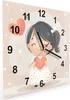 Wanduhr aus Glas mit Motiv Herziges Maedchen Herz- 30 x 30 Produktbild-Vorschau 2