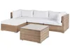 BELIANI Lounge Set Naturfarben Polyrattan und Aluminium Produktbild-Vorschau 6