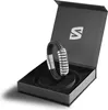 SERASAR | Lederarmband für Männer [Helix] mit Silber Produktbild-Vorschau 2