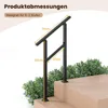 Regulowana poręcz schodowa zewnętrzna, 70 cm, metalowa, Podgląd zdjęcia produktu 2
