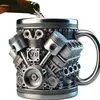 Personalisierter Edelstahlbecher - V8-Motor-Design, 295 ml, Produktbild-Vorschau 1