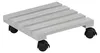 KESPER 69105 Pflanzenroller ausem Pappelholz, grau, 30 x 30 Produktbild-Vorschau 1