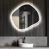 Unregelmäßiger asymmetrischer Spiegel mit LED Beleuchtung Produktbild-Vorschau 3