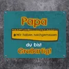 Metallschild Papa du bist großartig - Meterstab Vatertag Produktbild-Vorschau 2
