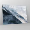 Bilder auf glas - Einteilig - Berge Nebel Bäume - 70x50cm - Produktbild-Vorschau 4