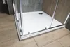 Aqualine AGGA quadratische Duschwand 800x800mm, Klarglas Produktbild-Vorschau 3