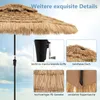 COSTWAY slnečník Hawaii 270 cm, plážový slnečník PE-slamený Náhľad obrázku produktu 7