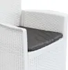 7-tlg. Garten-Essgruppe Kunststoff Weiß Rattan-Optik Produktbild-Vorschau 6