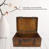 Dřevěná truhla Přenosný Vintage zoufalý multifunkční Náhled obrázku produktu 3