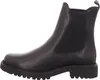 A side view of a black leather Chelsea boot. Voir les images du produit
