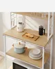 A kitchen shelf unit with various kitchenware items on its shelves. Náhled obrázku produktu