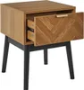 HowHomely | Nachttisch - 50 cm - Holzdekor - Beige Produktbild-Vorschau 3