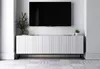 Szafka RTV Glamour Nowoczesna Komoda RTV Biały Mat 150 cm Podgląd zdjęcia produktu 2
