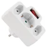 Steckdosenadapter McPower, 1x Schutzkontakt, 2x Euro, mit Produktbild-Vorschau 2