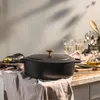 BALLARINI BELLAMONTE Cast iron pot oval 4.5 ltr  black Voir les images du produit 2