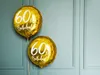 Ballon en plastique avec écriture 60th Birthday 45cm or Voir les images du produit 2