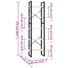 vidaXL Bibliothèque 5 compartiments Blanc 60x30x175 cm Bois Voir les images du produit 6
