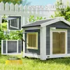 Abris pour chien SUGIFT en bois de pin, avec sol amovible, Voir les images du produit 6
