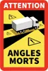 ANGLES MORTS ATTENTION - pozornost TIR mrtvý úhel 170x250 Náhled obrázku produktu 1